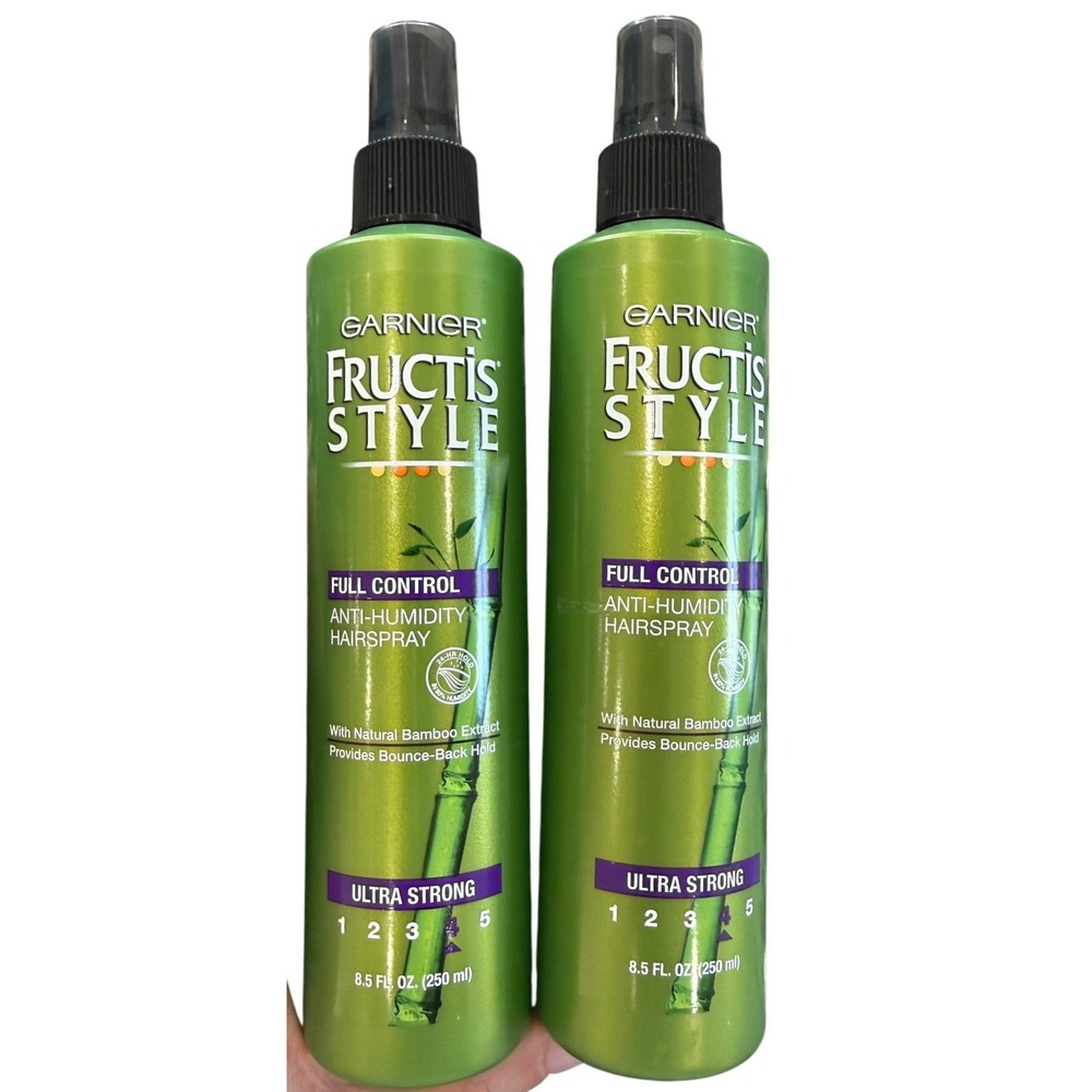 Garnier Fructis Style Full Control Anti Humidity Hairspray Pump Spray Lot 2